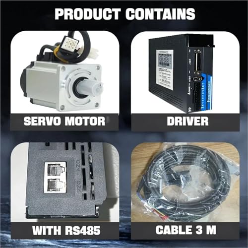 Kit de motorisation servomoteur AC 400W avec pilote à encodeur et câblage 3m