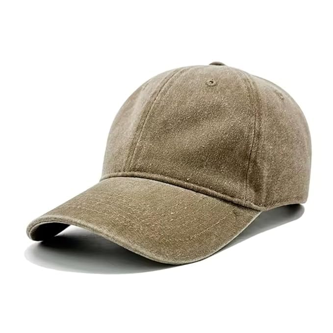 Image of kill off Plain Denim Cap Unisex Baseball Cap 100% Cotton Fits Men Women Washed Denim Adjustable Cap