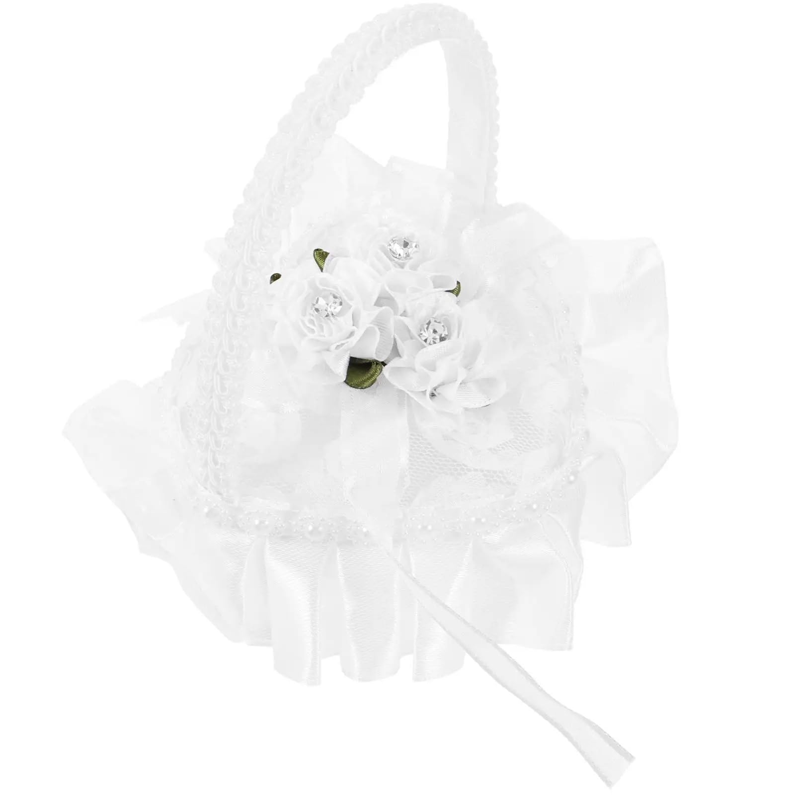 BTRYLDCFA Ring Pillow Jewelry Lace Ring Pillow Wedding Boxes Heart Shape Decoration Pillows With Handle