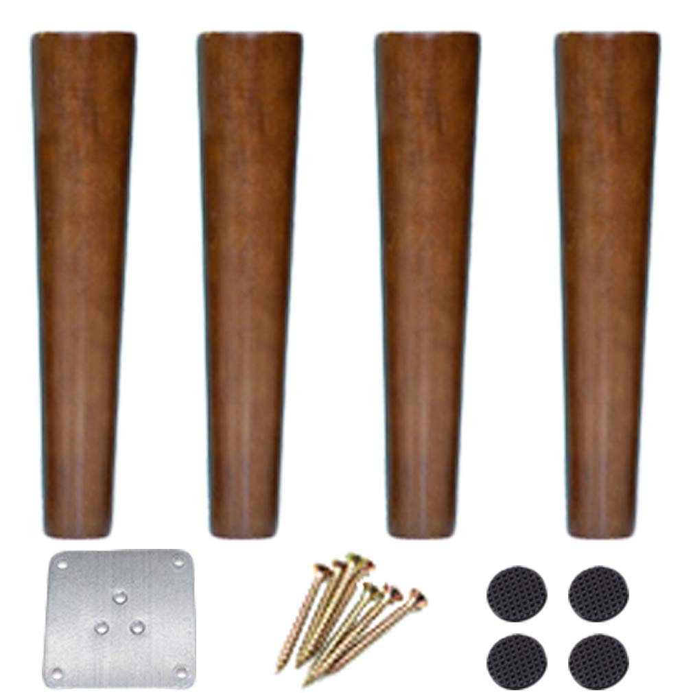 Buy 4pcs Round Straight Table Leg,Solid Wood Kitchen Legs