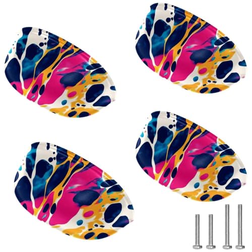 RODAILYCAY Kolorowe Uchwyty do Szuflad 4-częściowy