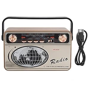 mumisuto FM/MW/SW-radio, 3-bands radio, draagbare Bluetooth-radio met USB-oplading en oplaadkabel voor U-disk geheugenkaart