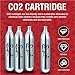 Soyishi 25 Count 12 Gram CO2 Cartridges for Paintball - CO2 Cylinder Non-Threaded CO2 Powerlet Cartridges for BB Gun, Airsoft, Air Gun, Pepper Gun P2P HDP