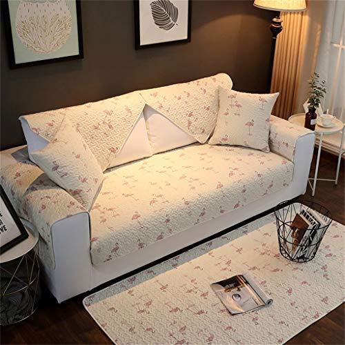 DCC Sofá Toalla, Nordic Sofá Cojín Four Seasons Universal Simple Tela De Algodón Antideslizante Tres Personas Sofá Toalla (Color : A, Tamaño : 110 * 160CM(43 * 63inch))