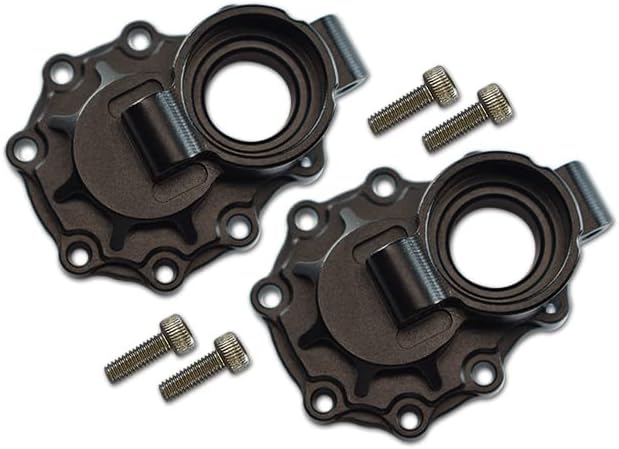 GPM For Traxxas TRX-4 Trail Defender Crawler/TRX-6 Merc-Benz G63 Upgrade Parts Aluminum Rear Knuckle Arm Inner Case - 1Pr Set Black
