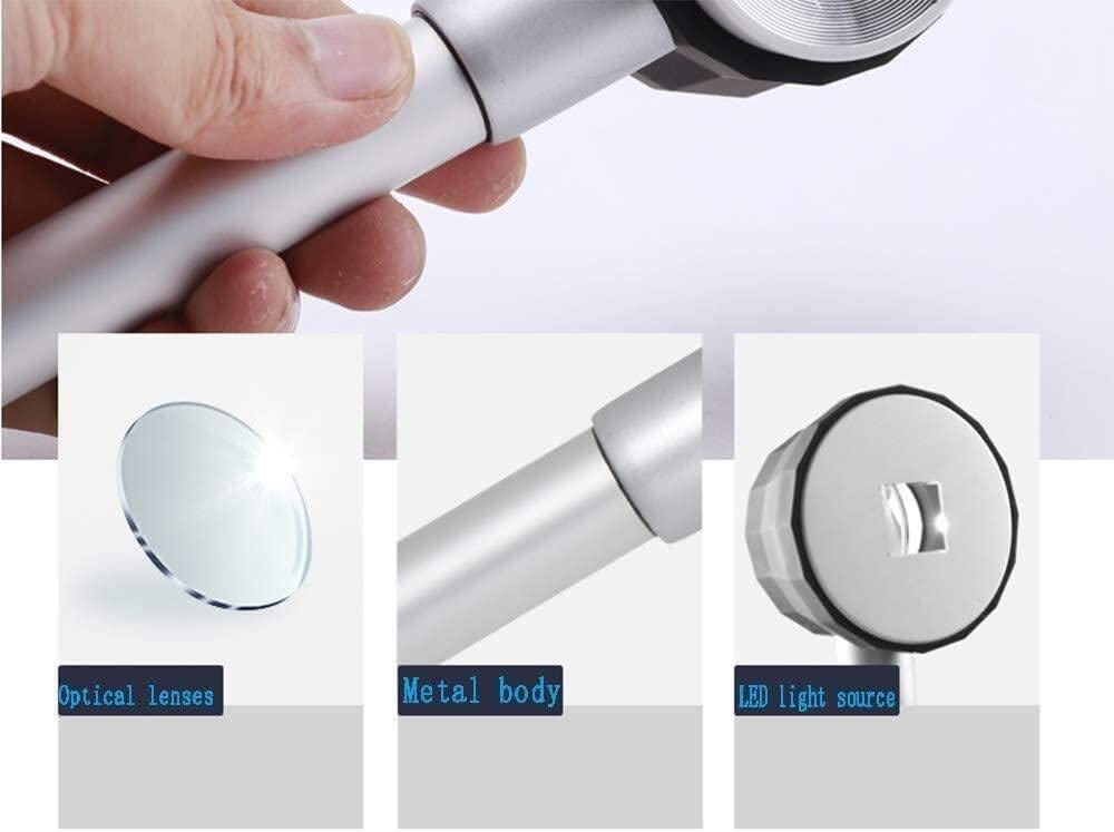 Lupa de Pantalla Lupa de Gran Aumento con Escala Lupa de Mano con luz LED 30 Veces HD Identificación de Joyas Lupa de microscopio portátil con luz LED Doble La c