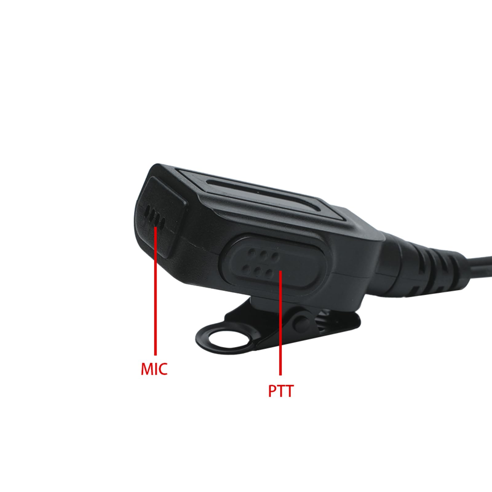 Auricolare con microfono PTT compatibile con Hytera PD602 PD682 PD662 HP780 X1e Walkie Talkie radio bidirezionale a forma di G