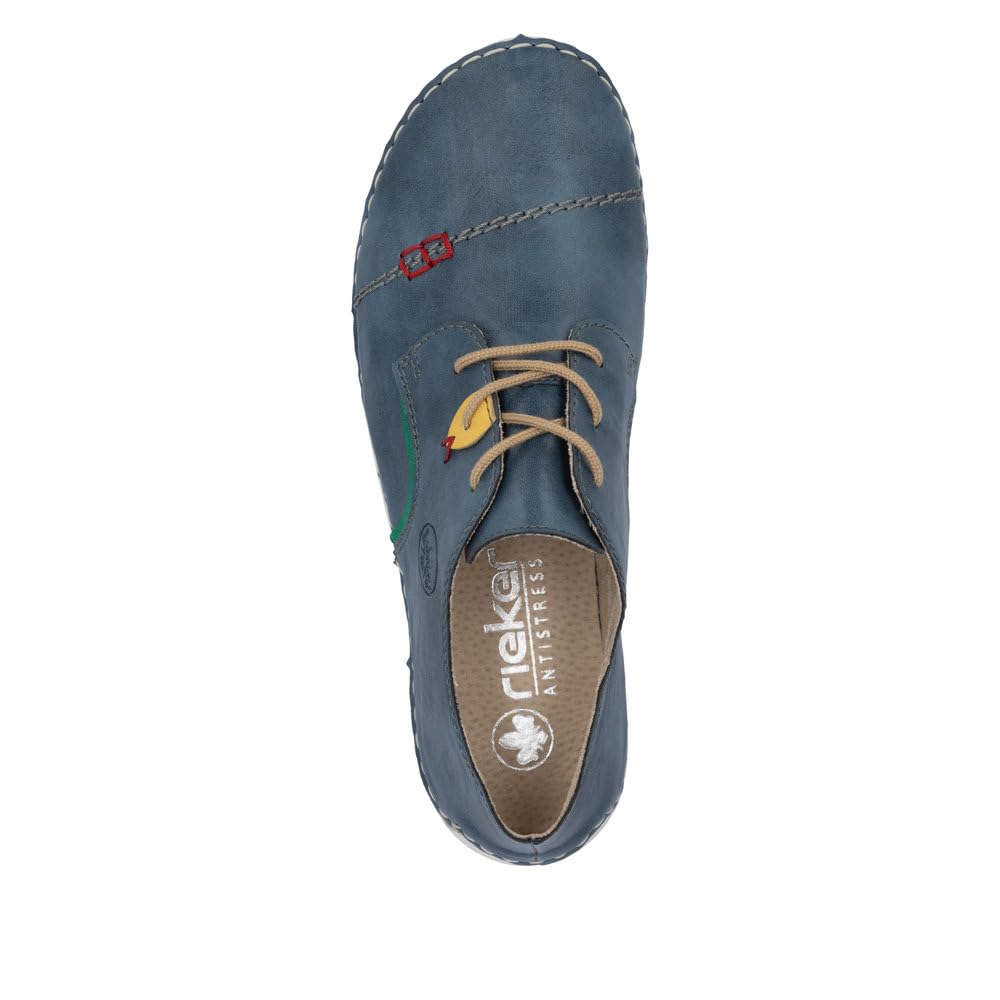 Rieker Femme Chaussures à Lacets 52528, Dame Chaussures Confortables