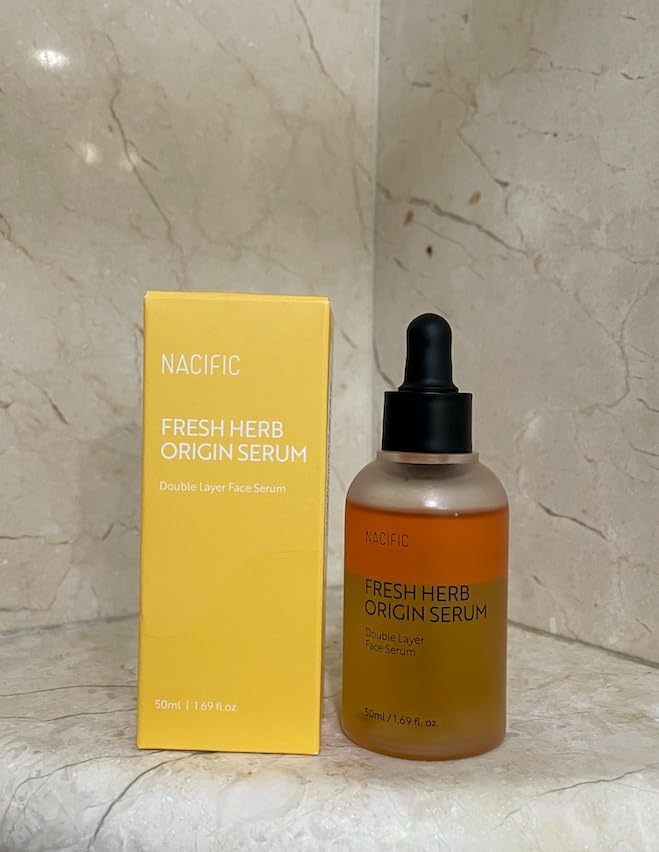 NACIFIC Fresh Herb Origin Serum – Double Layer Bi-Phase Face Serum with GD 7 Complex for Oily & Combination Skin – Vegan, Gentle, Hydrating Vitamin & Botanical Oil Formula – 50ml / 1.69 fl.oz