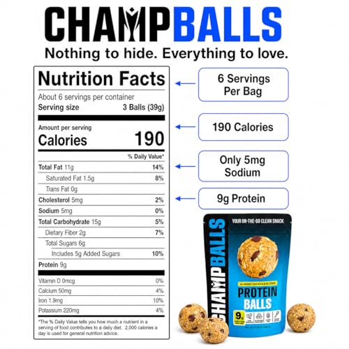 ChampBalls Protein Balls (Almond Chocolate Chip) miniatura 2