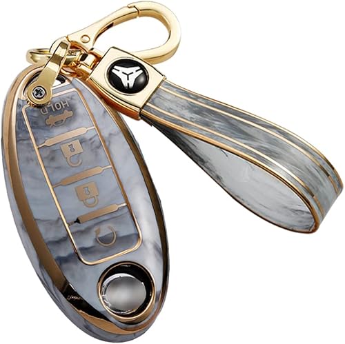 Miniatura 7 de ontto Compatible con Nissan Smart Remote Key Fob Cover Protección completa, Rosado