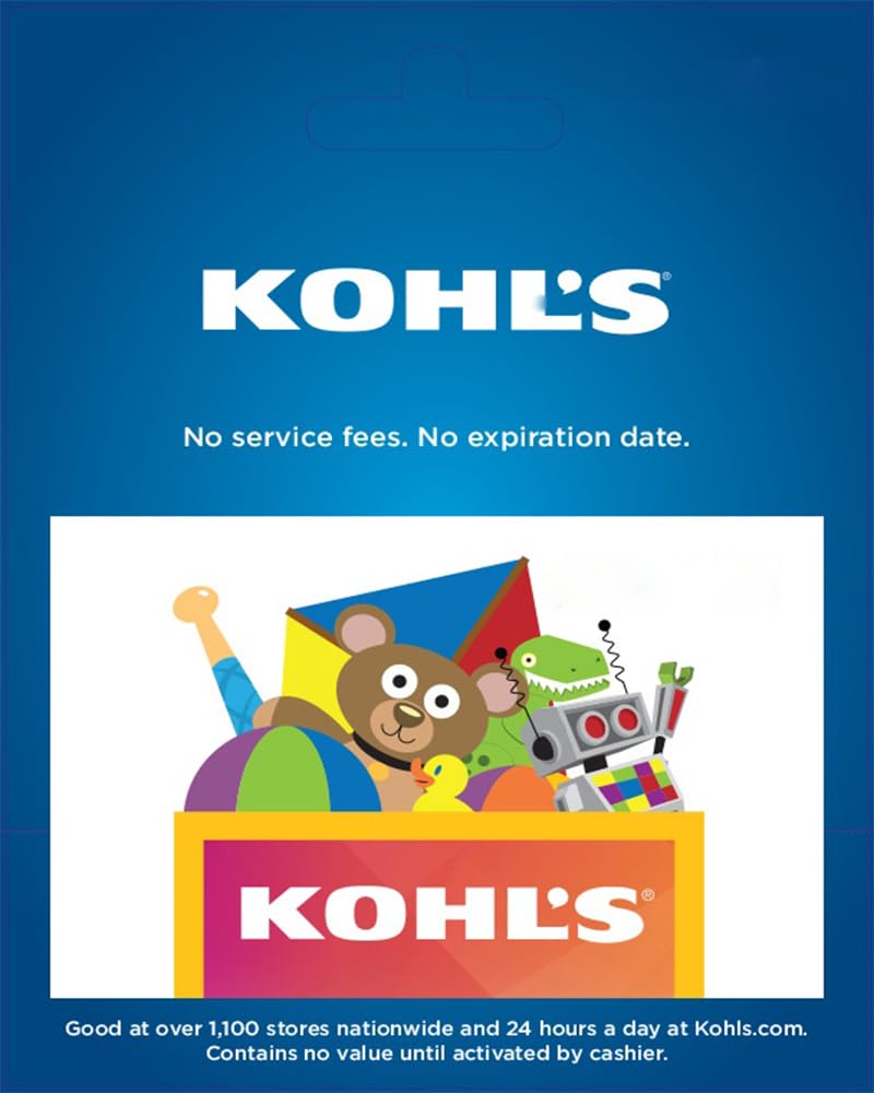 Kohls Toys Kids Gift Card