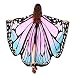 VESNIBA Christmas Party/Thanksgiving Day Prop Soft Fabric Butterfly Wings Shawl Fairy Ladies Nymph Pixie Costume Accessory (168X135CM, B-Pink)