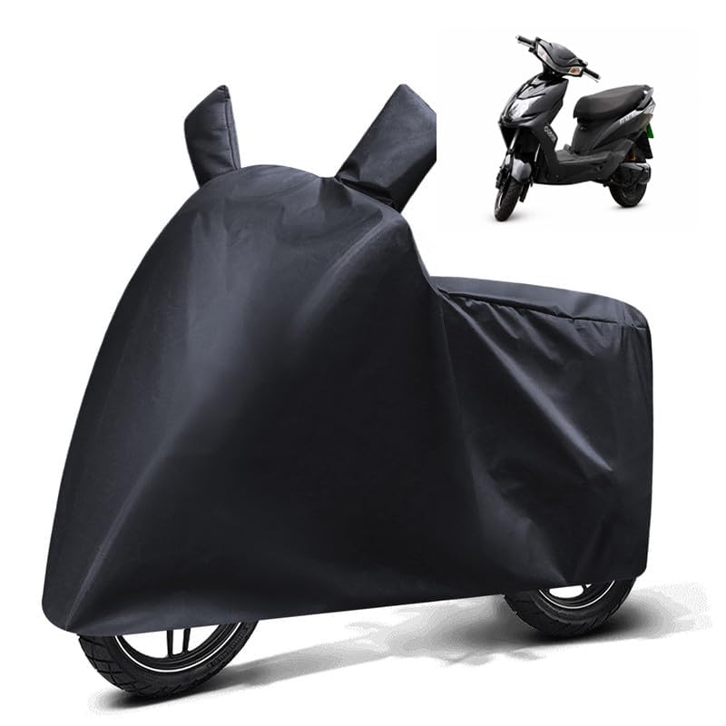 Image of FABTEC Waterproof Scooty Body Cover Compatible with Okaya Faast F2B, A1 (Black)