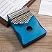 VixxNoxx Kalimba 17 Key Thumb Piano, Mahogany Finger Piano Mbira with Case/Bag, Tune Hammer, Guidebook for Beginners & Professionals, Music Therapy, Stage Performance & Holiday Gift (Blue)
