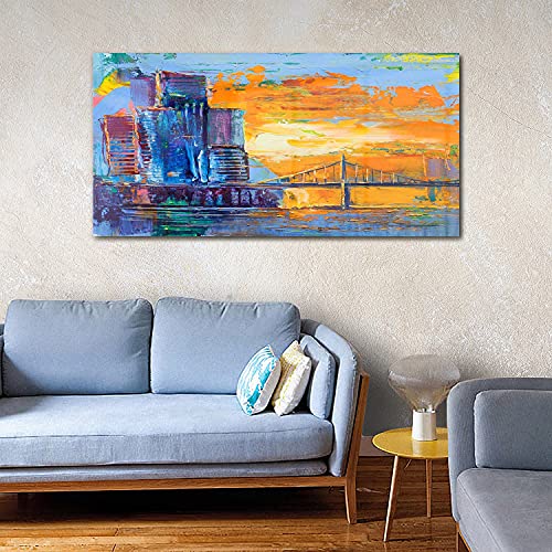 Image sur verre 140x70 cm Coloray art abstrait pour salon - 4
