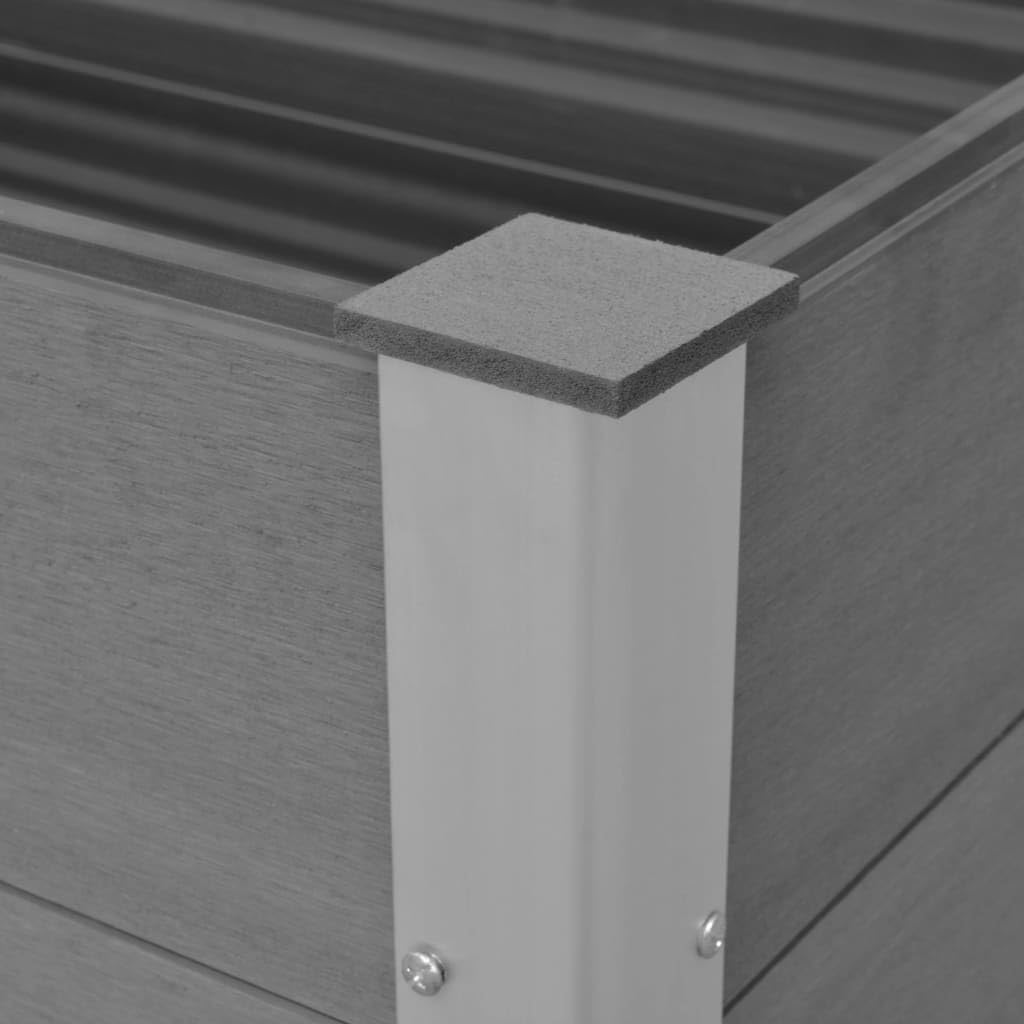 Willood Garten Hochbeet WPC 150 x 50 x 91 cm Grau