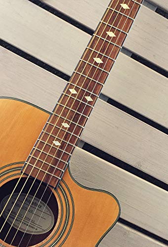 Traditional Diamond (Aged White Pearl) Guitar Bass Ukulele Inlay Sticker F-307Dd-Awp #TOP2
