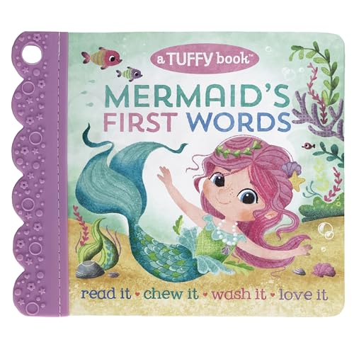 Image of Tuffy Mermaid's First Words Book - Washable, Chewable, Unrippable Pages With Hole For Stroller Or Toy Ring, Teether Tough, (A Tuffy Book)