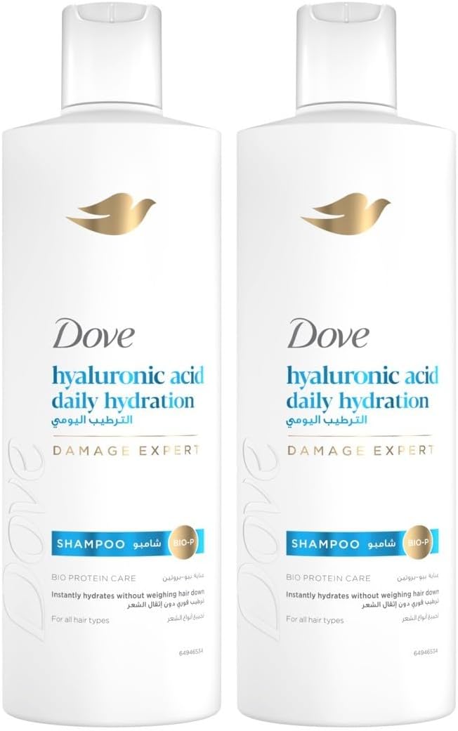 Shampoo, daily hydration, instantly hydrates without weighing hair down, 2 x 350ml