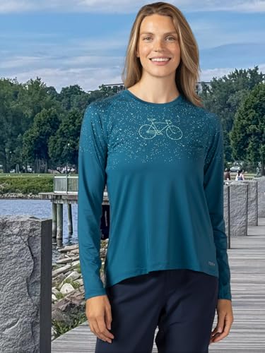 Terry Tech Tee Flow Long Sleeve Outdoor Performance Top, Women's UPF 50+ Sun Protection Quick-Dry Hike Bike Shirt2