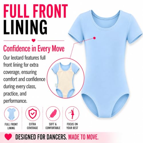 Image of Dancina Toddler Short Sleeve Leotard for Girls