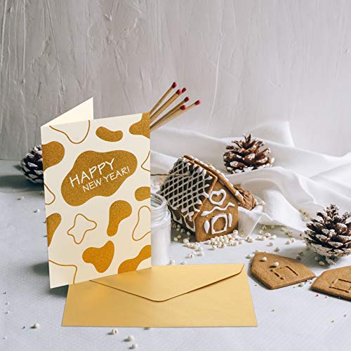 KESYOO 10Pcs 2021 Cartões de Ano Com Envelopes Convites de Feliz Ano Cartões de Mensagem de Presente