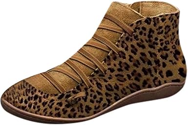 leopard boots flat