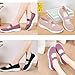 Women's Knitted Mesh Lightweight Walking Sneakers,Casual Lightweight Arch Support Slip On Orthotic Soft Sole Shoes Breathable Non Slip Nurse Work Shoes (Purple,8)