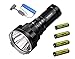 Produktbild Combo: Acebeam K70 Flashlight 2600 Lumen/1300 meter throw w/4x Nitecore NL1834R USB rechargeable 18650 batteries & Folomov A1 USB Magnetic charger