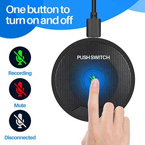 PAIRIER USB Mikrofon für Konferenz Plug & Play für Computer Laptop kompatibel mit Mac OS Windows PC für Videokonferenz… – Bild 4