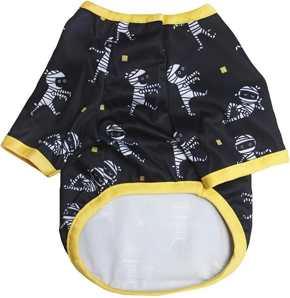 Petitebella Halloween Theme Puppy Dog Shirt (Mummy, Medium) - 2