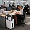 Trishintage Distruggi Documenti Alta Capacità: 400 Fogli Alimentazione Automatica P5 Microtaglio Sicurezza Elevata con Design Anti-Inceppamento per Ufficio Casa Business Scuola