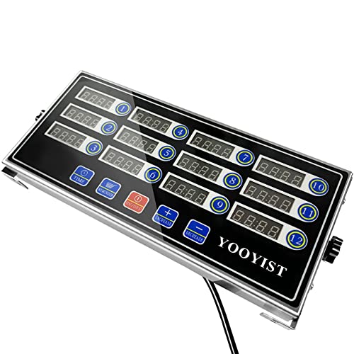 Commercial Kitchen Timer 12 Channel Digital Loud Alarm Cook Timer - Image 3