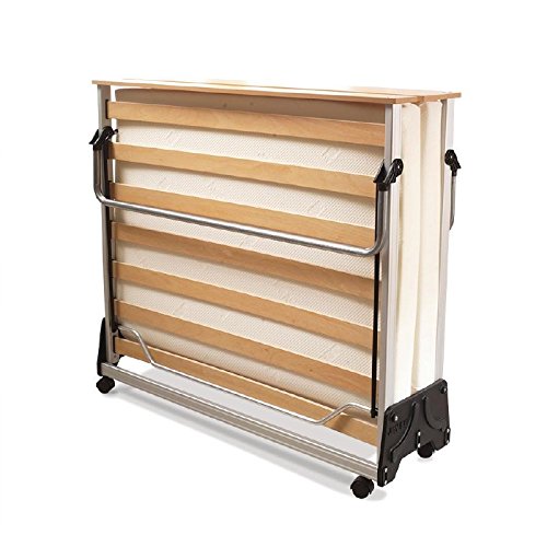 JAY-BE Contract vouwbed Memory Foam matras dubbel in zilver kleur