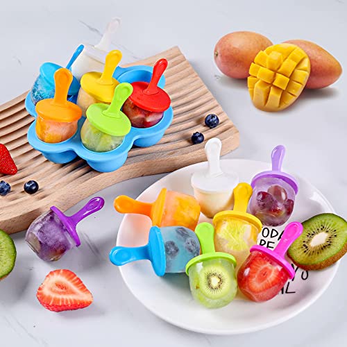 Jbyamus NBZB-235 Silicone Popsicle Molds, Ice Pop Molds, Storage Container For Homemade Food, Kids Ice Cream Diy Pop Molds - Bpa Free  thumb #2