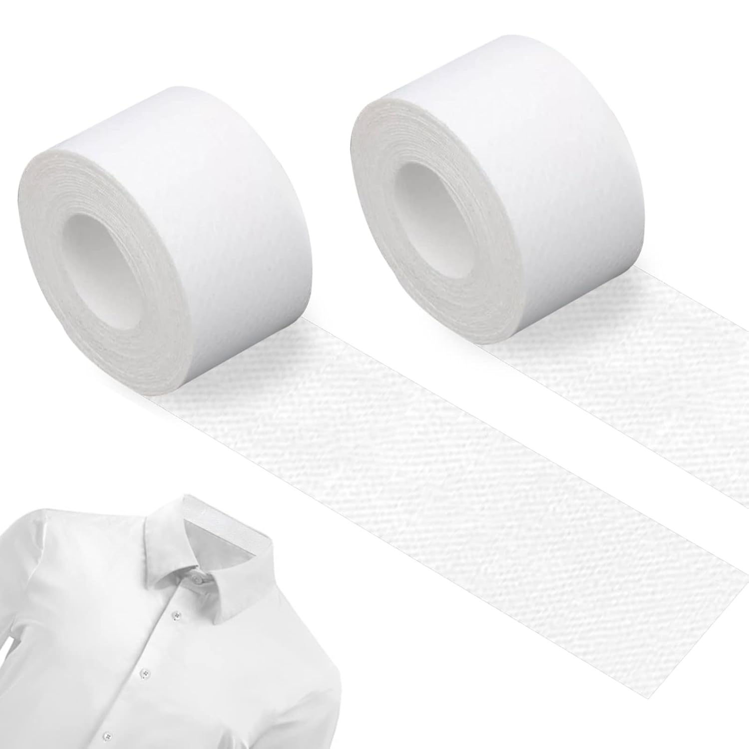 2 Roll Disposable Collar Protector Sweat Pads Self