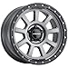 Vision 350 OJOS Custom Wheel - 17x9, 12 Offset, 5x150 Bolt Pattern, 110.2mm Hub - Satin Gray with Satin Black Lip Rim