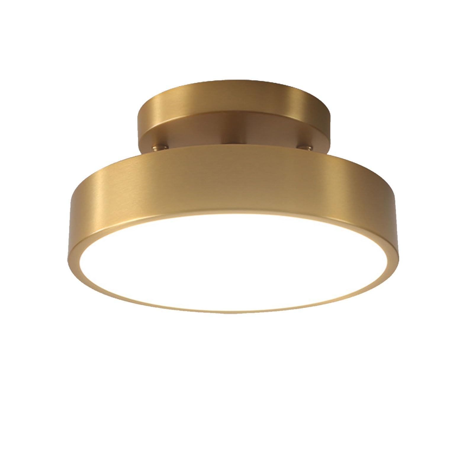 Luminaire de plafond minimaliste LED 3 couleurs en laiton