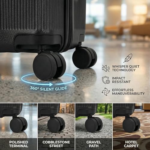 Hulsin Polycarbonate Carry-On Luggage