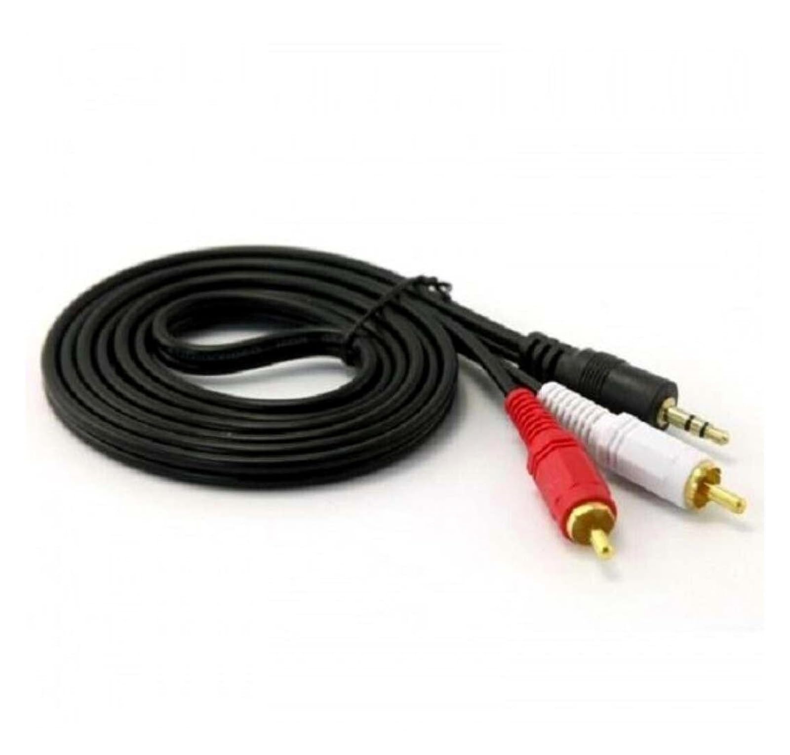 Gniazdo audio 3,5 mm na wtyki męskie 2-RCA, kabel OFC, 1, metra
