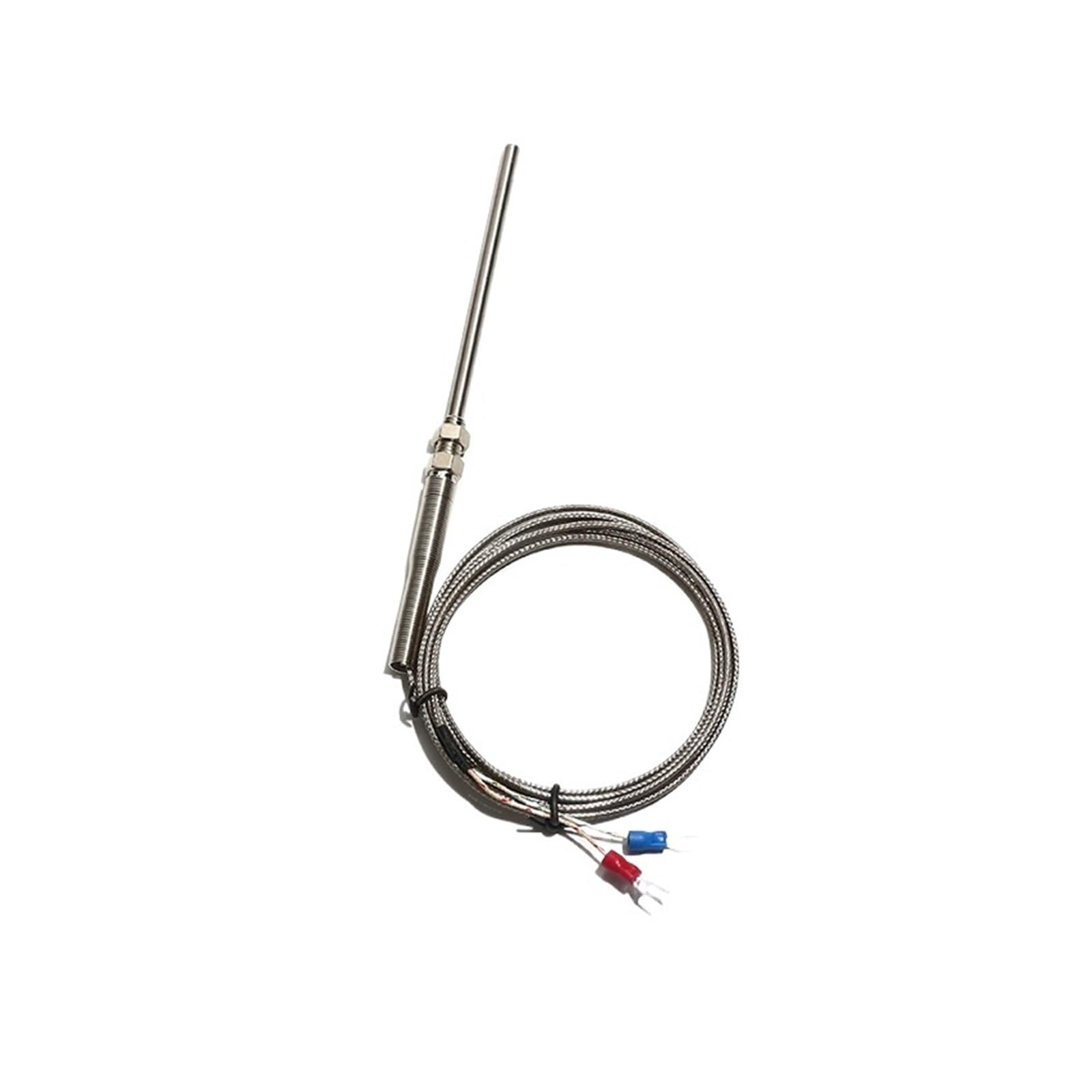 Sensor termopar PT100 M8x1.25 termostato de temperatura sonda de acero inoxidable 5x30/50/100/150/200mm(Probe 5x200mm,5M Cable length)