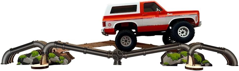 Hangar RC The Pipeline - Remote Control Car, RC Car, RC Crawler Trax Obstacles for 1/18 and 1/24 Scale RC Rcok Crawler (HELIDIRECT)
