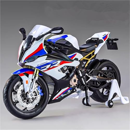 Modèle réduit moto S1000RR en métal injecté échelle 1:9 pour vitrine
