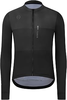 GCRFL Men's Cycling Jersey Long Sleeves Road Bike Jersey Shirt Cycling Tops, Zipper Pocket Lightweight PRO Race Fit UPF 50+