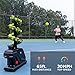Furlihong 3809BH Tennis Ball Machine, Max 30 MPH, Adjustable Launching Angle and Interval, Stepless Speed Switch, Powered by Battery or AC Adapter, Stacker Extendable, for Tennis Training
