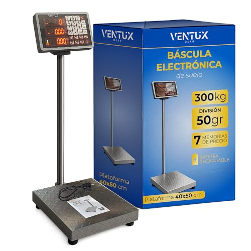Báscula electrónica de suelo 300 kg