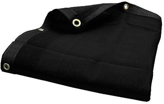 5X16 Black HD Mesh Tarp Net Sun Shade Fence Screen Patio Canopy Top