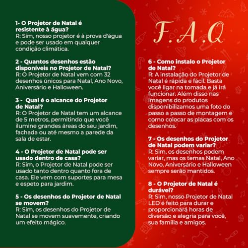 Projetor de Natal Natalino LED com 32 Desenhos Espeto ou Parede Jardim Alcance de 5 Metros Decoração