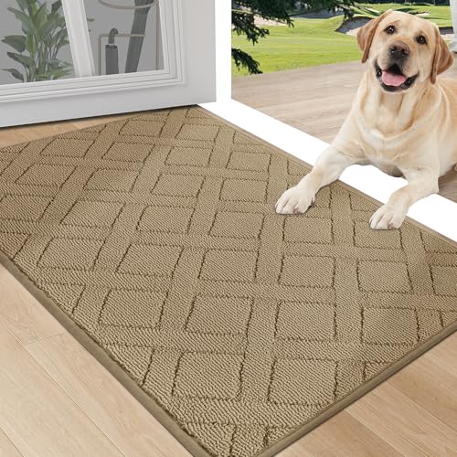 COSY HOMEER Schmutzfangmatte Innen 60 x 90 cm, Fussmatte Innen Waschbar, Maschinenwaschbare rutschfeste Fußmatte, Absorbierend Schmutzfangmatten für